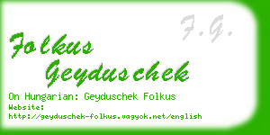 folkus geyduschek business card